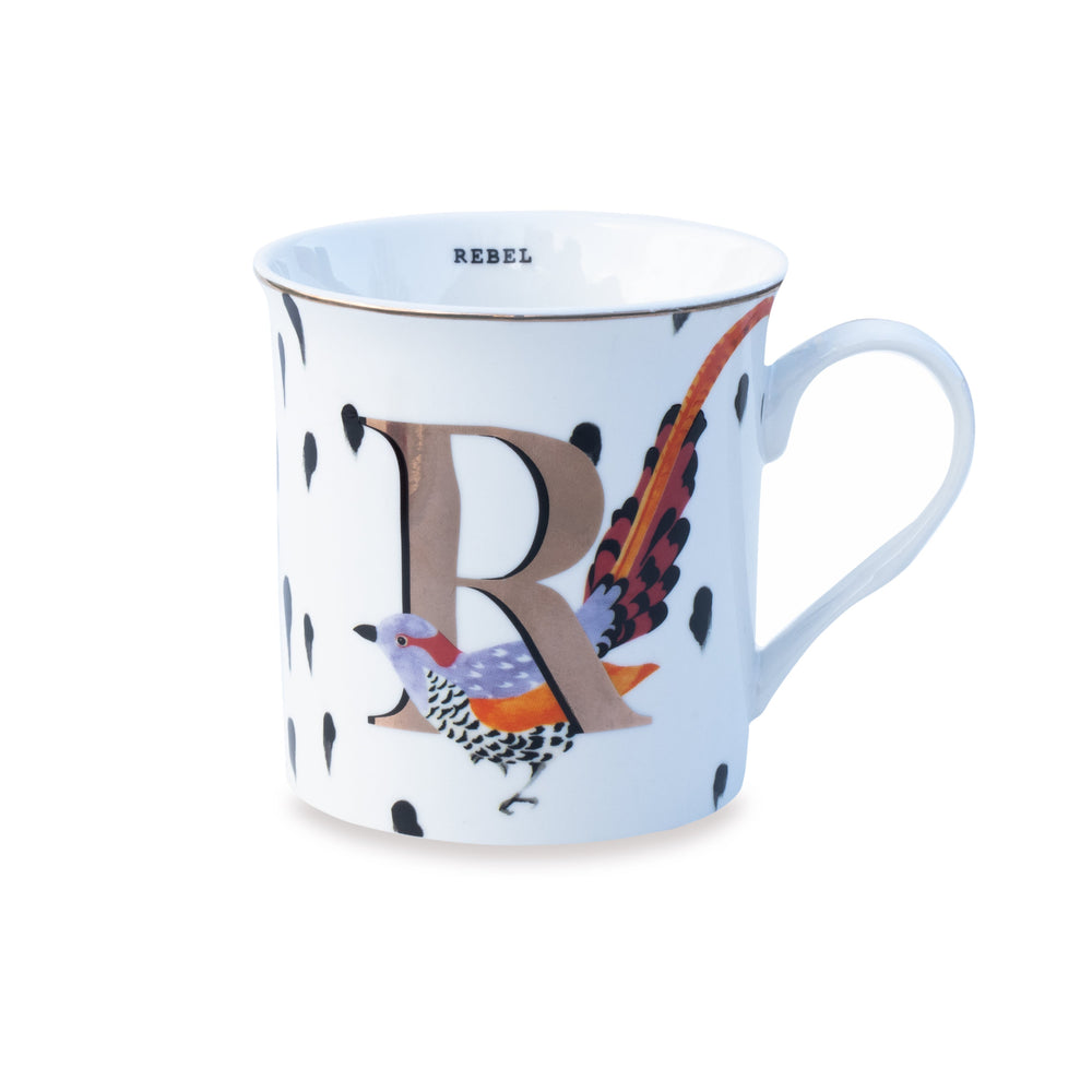 R alphabet mug