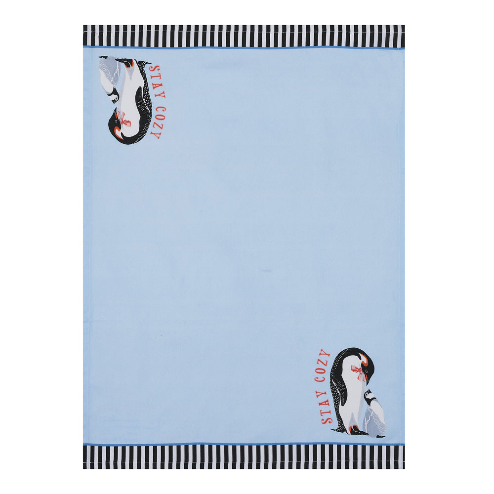 Christmas Penguin Kitchen Tea Towel