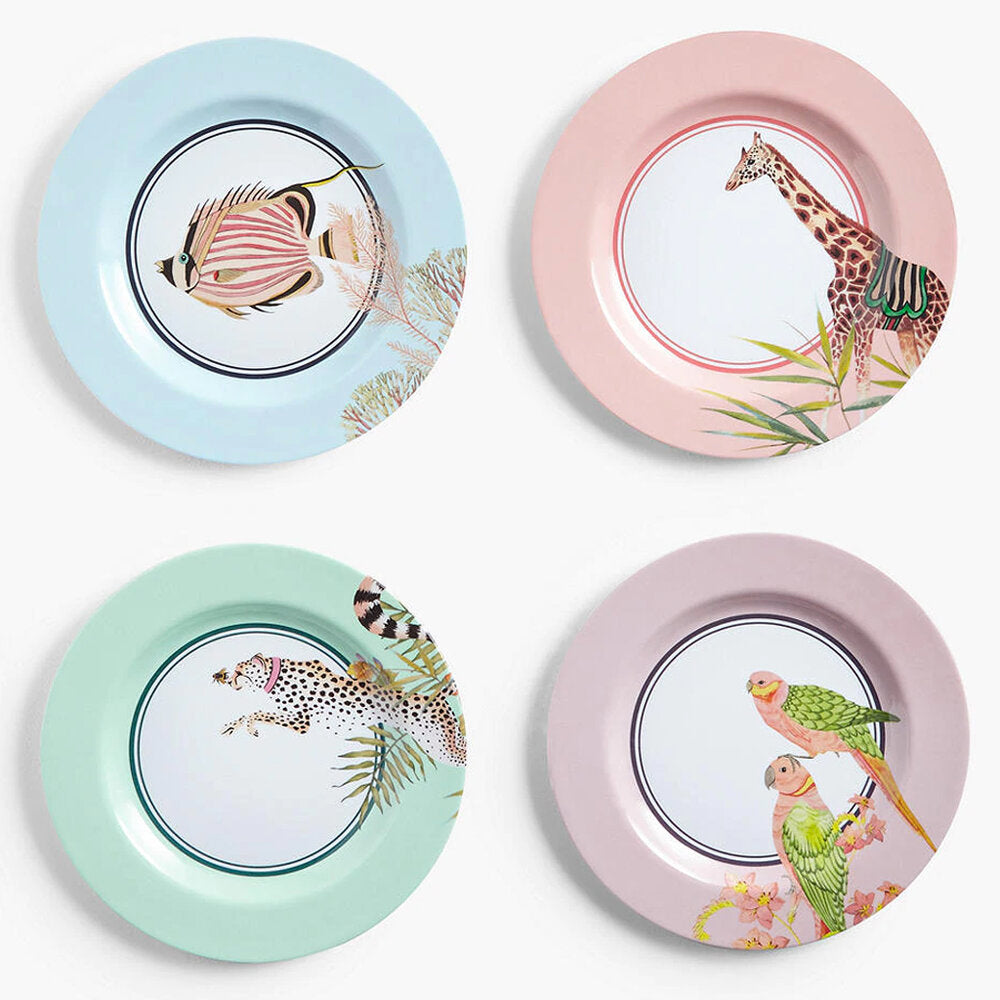 Safari Picnic Side Plates, set of 4