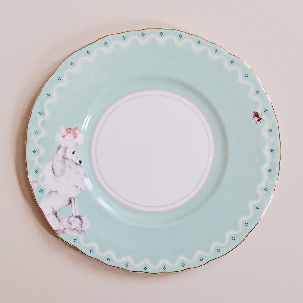 Perching Poodle Plate