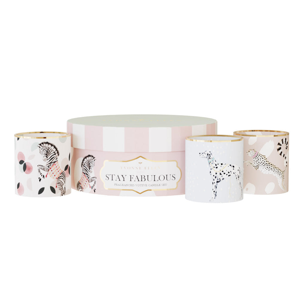 Stay Fabulous Ceramic Candle Gift Set
