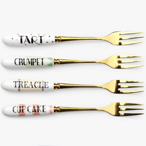 Set of 4 Cheeky Cake Forks