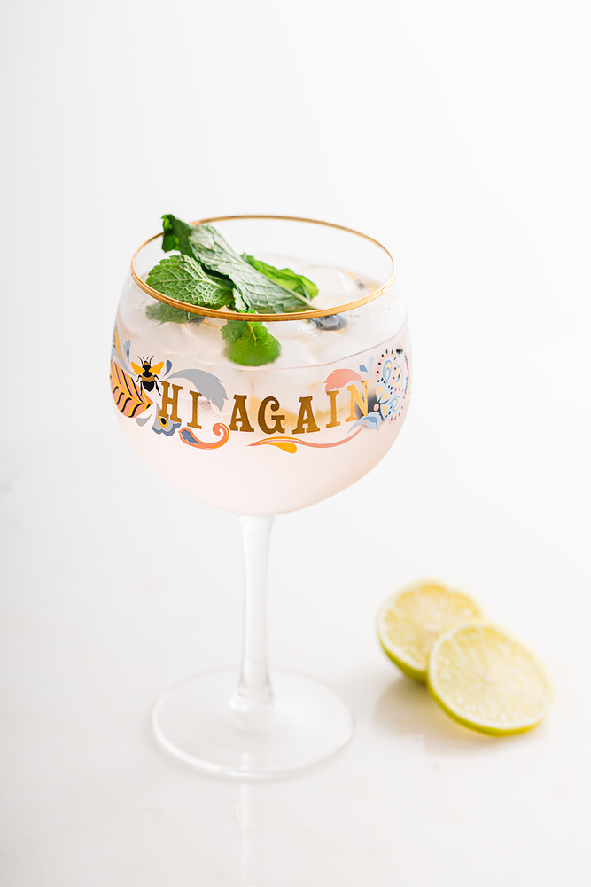 Yvonne Ellen Slogan Gin Glass