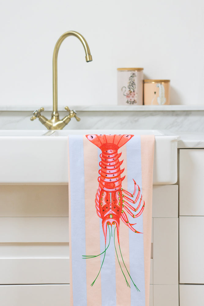 Yvonne Ellen Lobster/Bon Appetit Tea Towels (Set of 2)