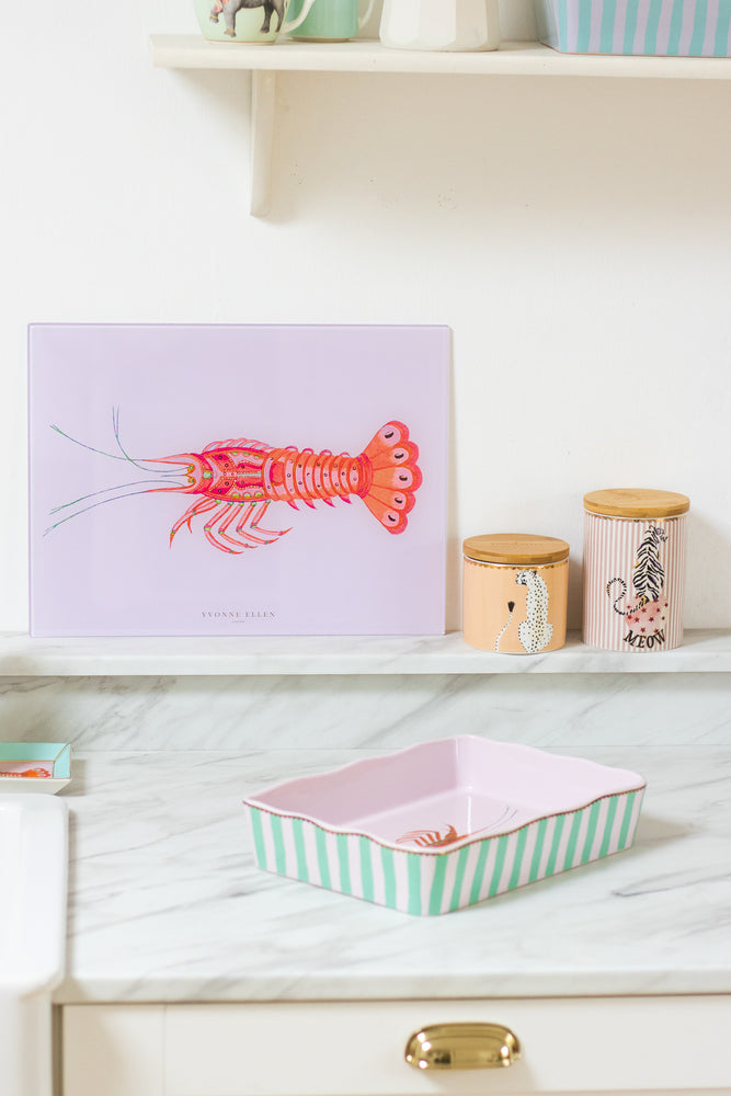 Yvonne Ellen Lobster Glass Worktop Saver