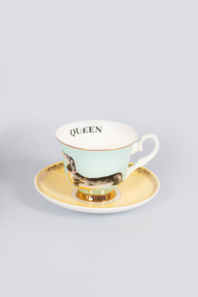 Yvonne Ellen Doggie Teacup & Saucer