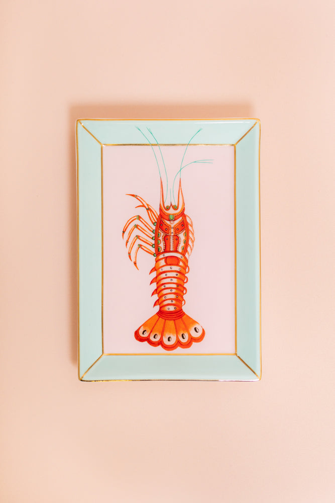 Yvonne Ellen Lobster Rectangular Trinket Dish