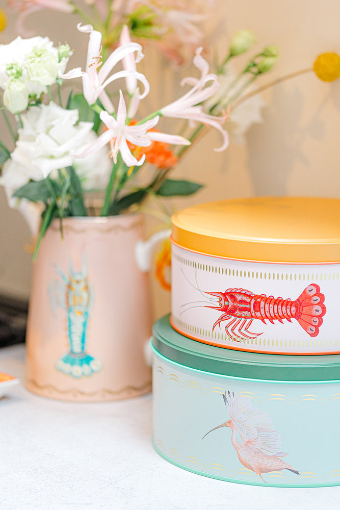 Yvonne Ellen Lobster/Elephant/Ibis Round Cake Tins (Set of 3)