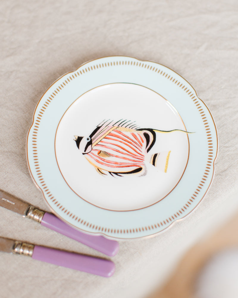 Yvonne Ellen Fishy Tea Plates (Set of 4)