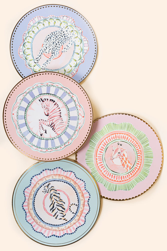 Yvonne Ellen Round Cork Back Placemats (Set of 4)