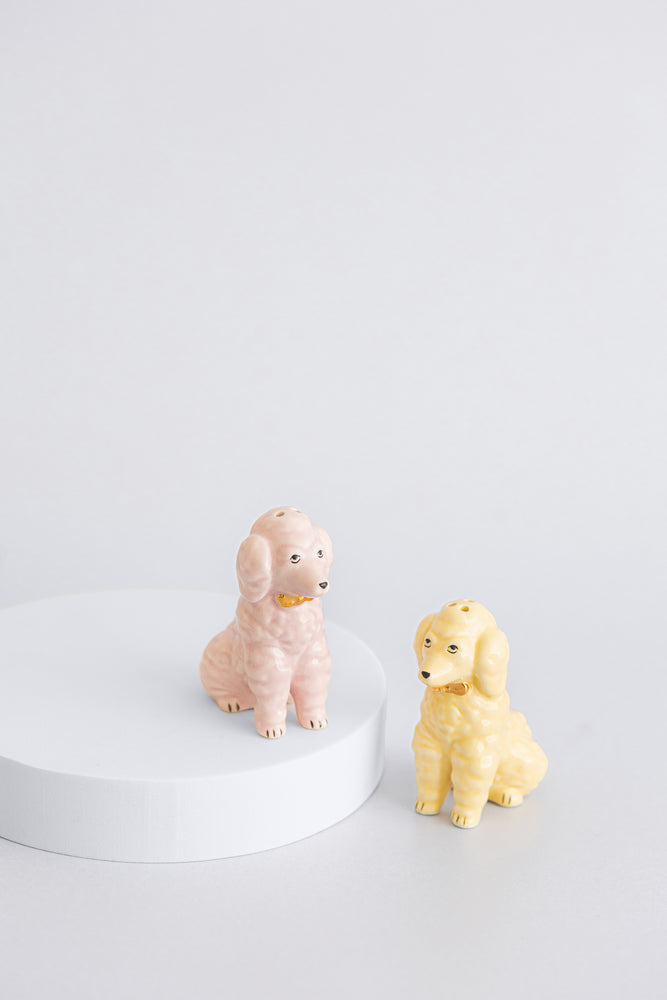 YVONNE ELLEN POODLE SALT & PEPPER SHAKERS