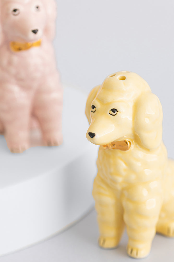 YVONNE ELLEN POODLE SALT & PEPPER SHAKERS