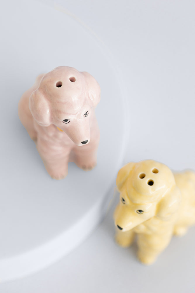 YVONNE ELLEN POODLE SALT & PEPPER SHAKERS