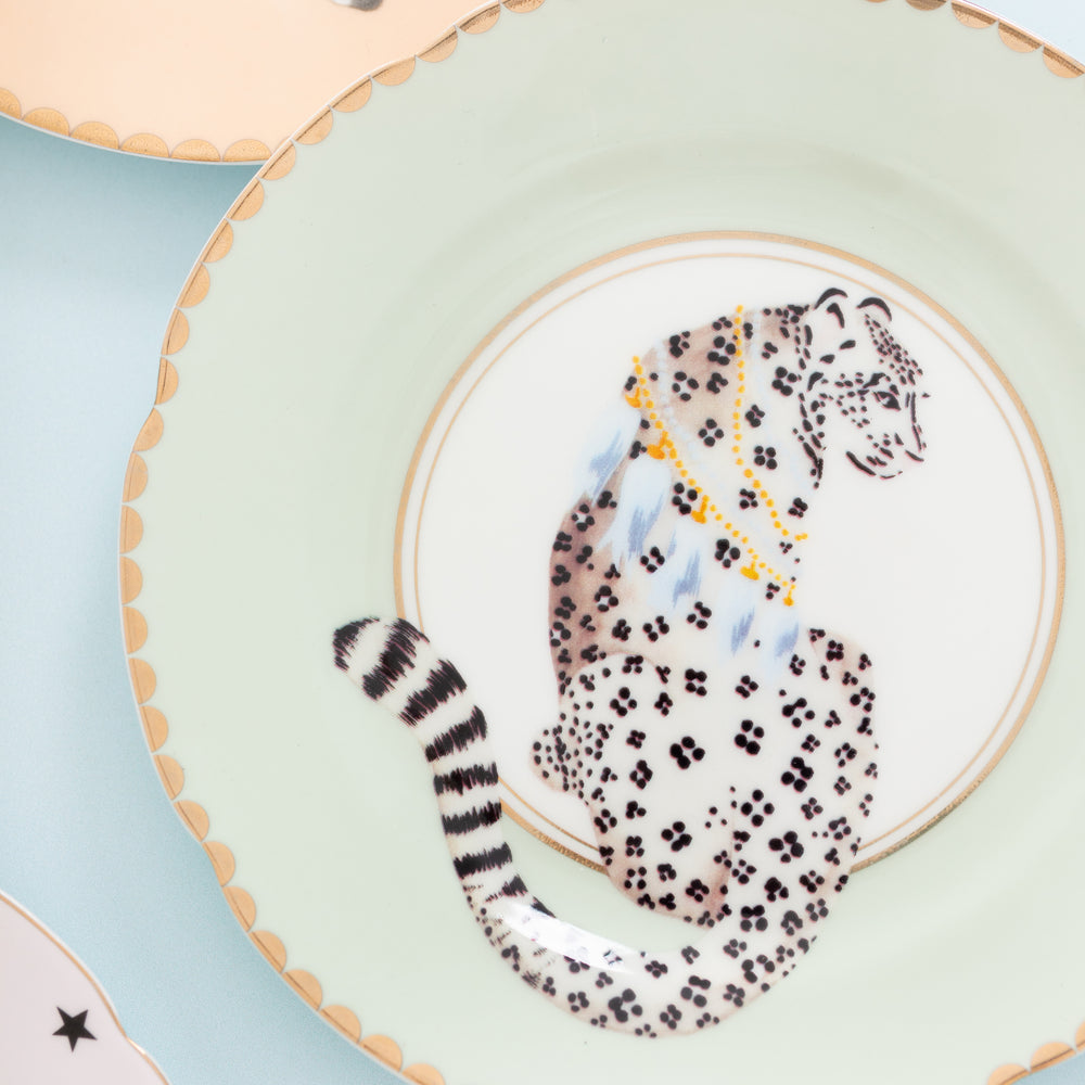 Yvonne Ellen Tiger/Leopard/Elephant/Parrot Tea Plates 16cm (Set of 4)