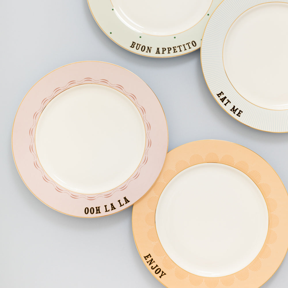 Yvonne Ellen Slogan Dinner Plates 26.5cm (Set of 4)