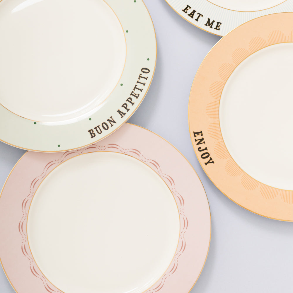 Yvonne Ellen Slogan Dinner Plates 26.5cm (Set of 4)