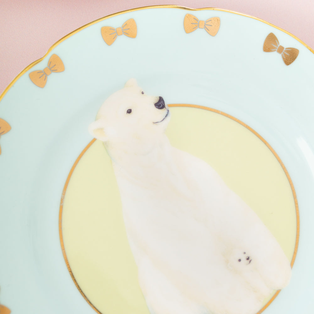 Yvonne Ellen Squirrel/Doggie/Mousey/Polar Bear Tea Plates (Set of 4)