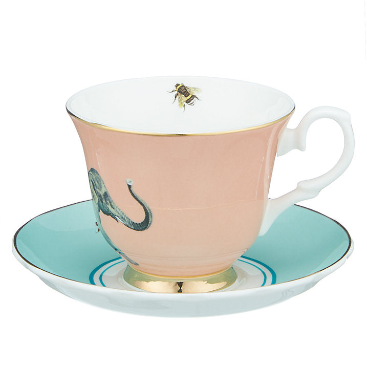 Elephant Teacup and Saucer