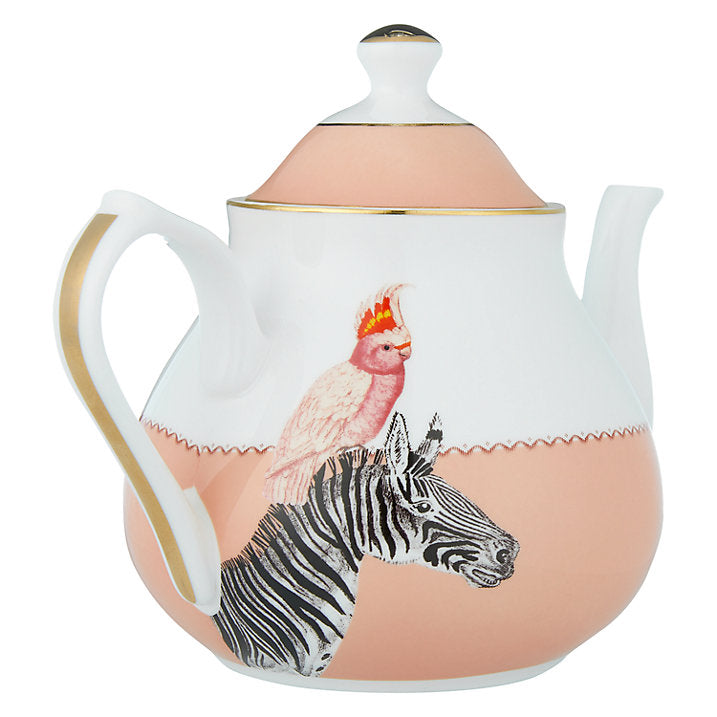 Cockatoo and Zebra Teapot