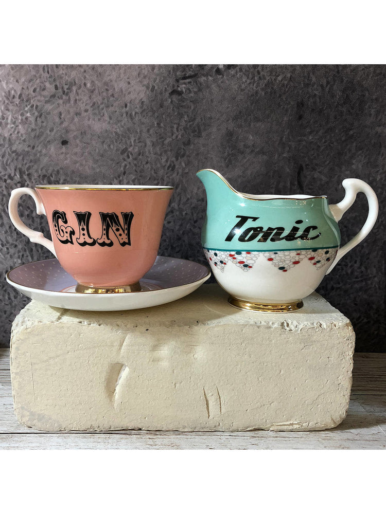 Pastel Tonic Jug and gin tea cup