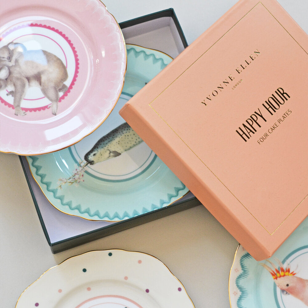 Pretty Pastel Animal Cake Plates