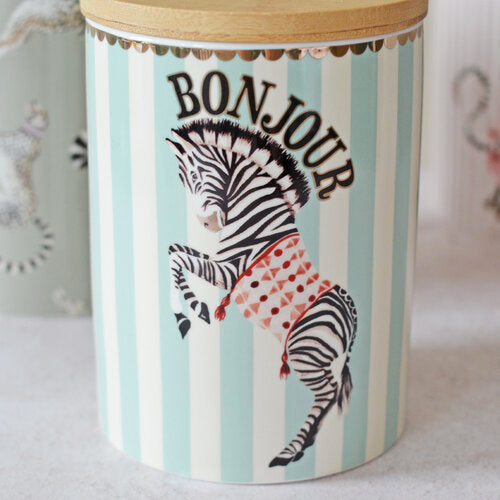 Zebra Storage Jar