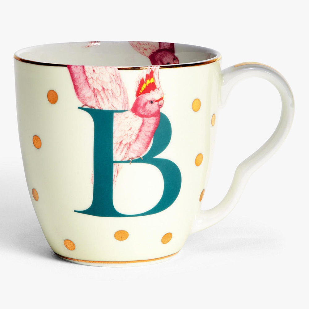 Yvonne Ellen Alphabet Mug, B for Bird