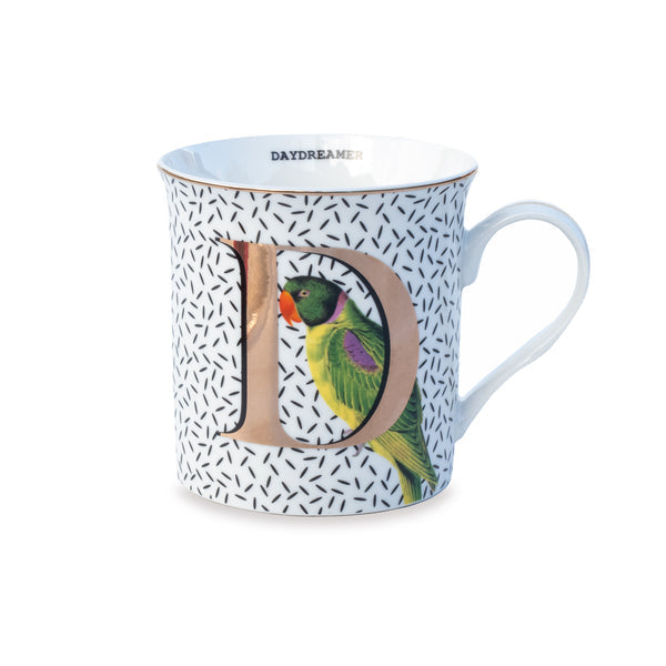 Yvonne Ellen Gold Edition Alphabet Mug, D for Daydream