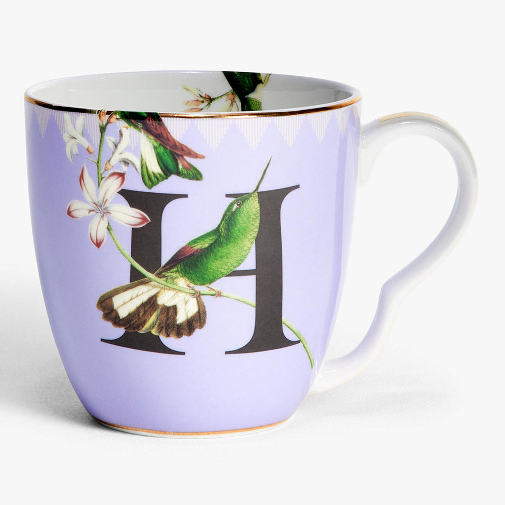 Yvonne Ellen Alphabet Mug, H for Hummingbird