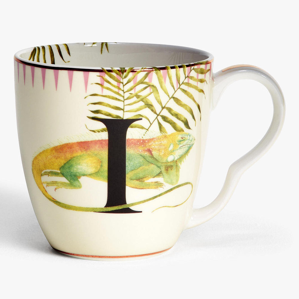 Yvonne Ellen Alphabet Mug, I for Iguana