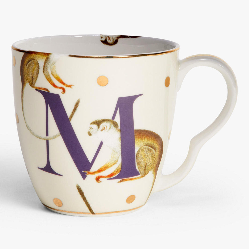 Yvonne Ellen Alphabet Mug, M for Monkey