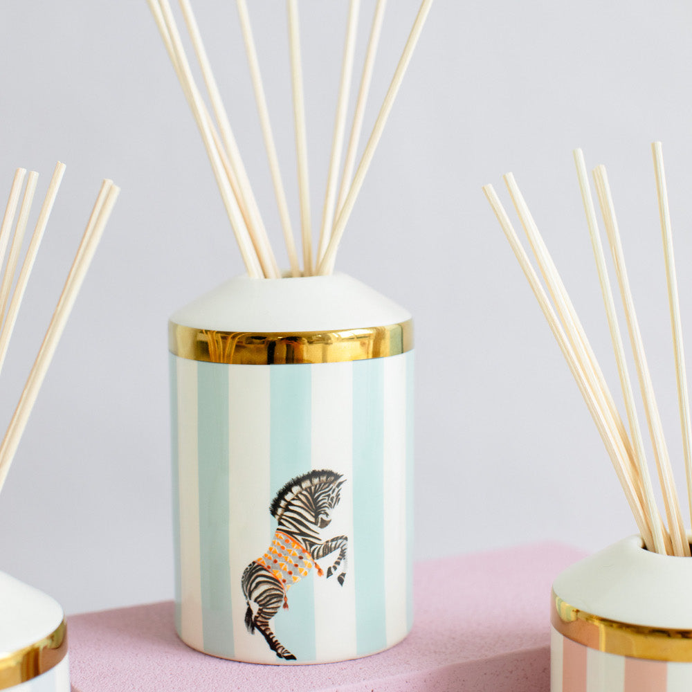 Zebra reed diffuser