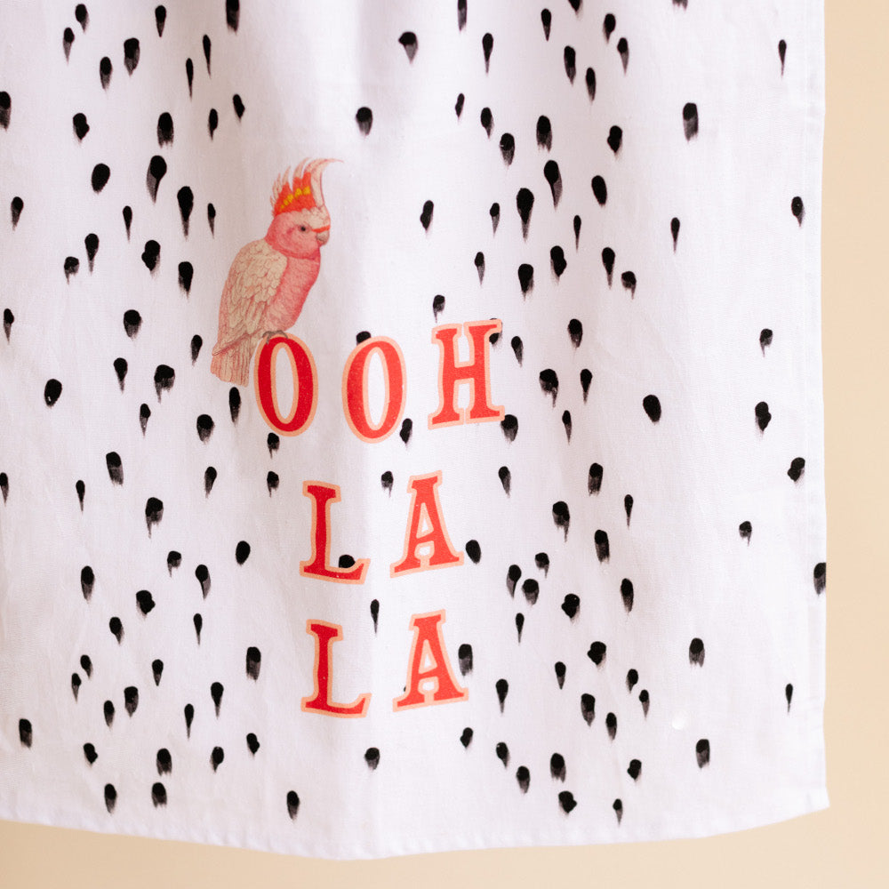 Ooh La La tea towel