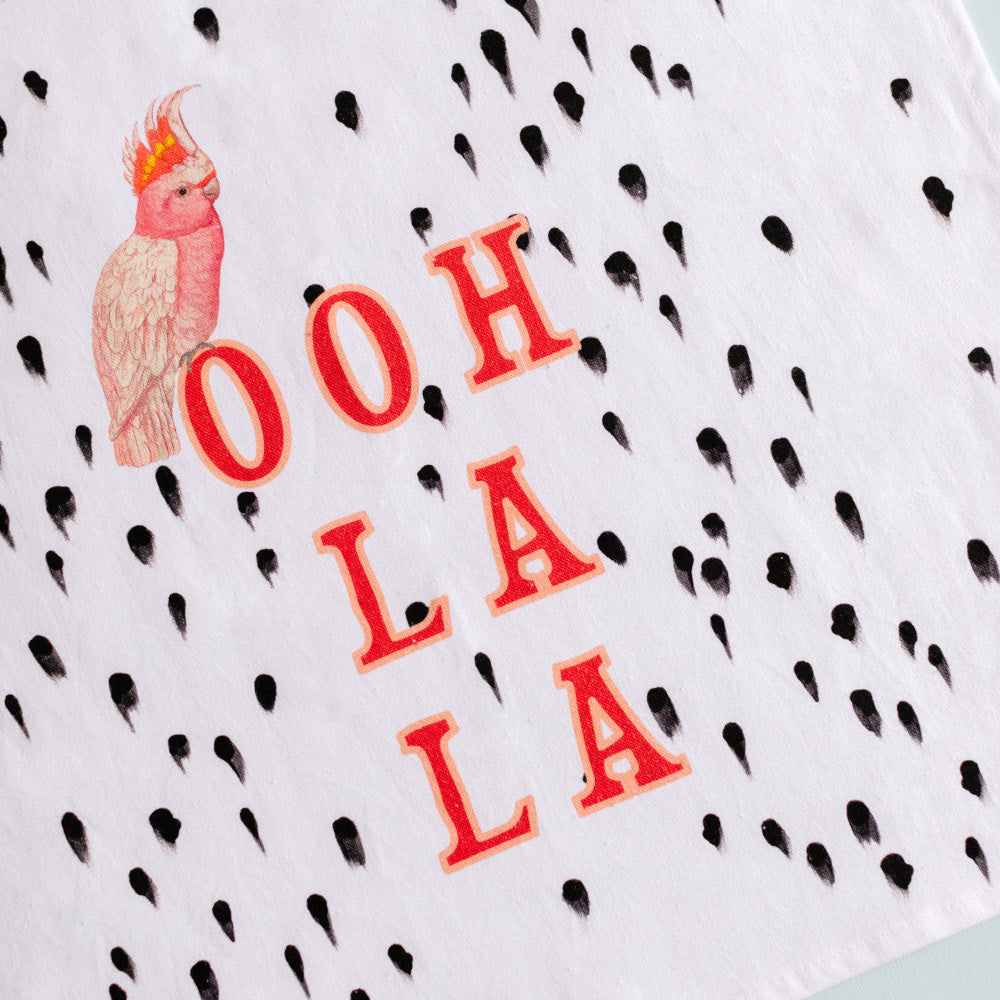 Ooh La La tea towel