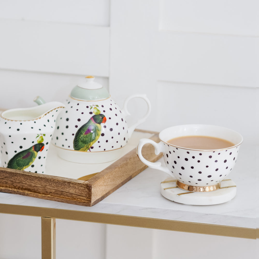 Parrot jug with tea for one set