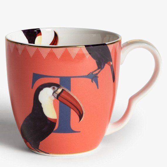 Yvonne Ellen Alphabet Mug, T for Toucan