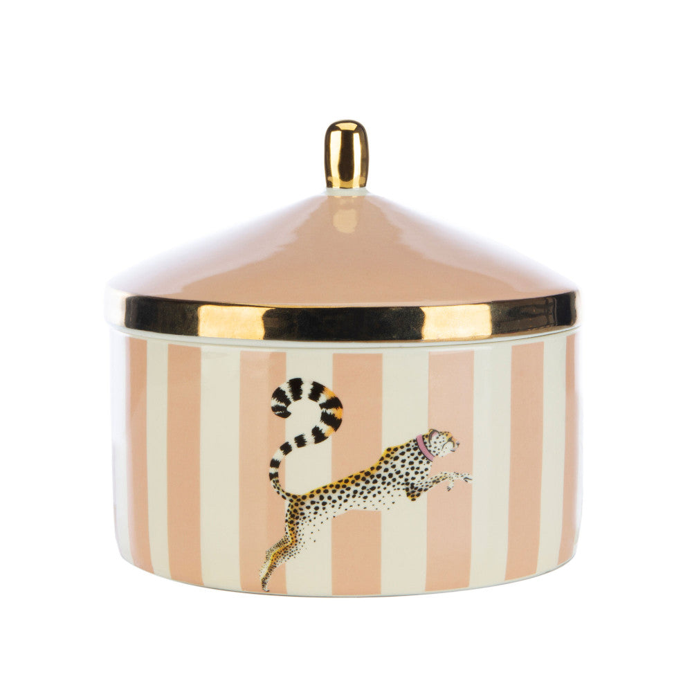 Purrfect Day candle with lid on