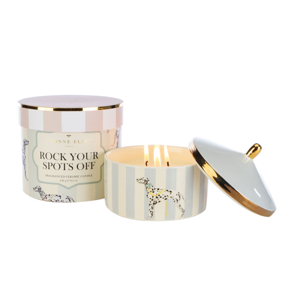 Rock Your Spots Off Scented 3 Wick Candle, Clean Cotton