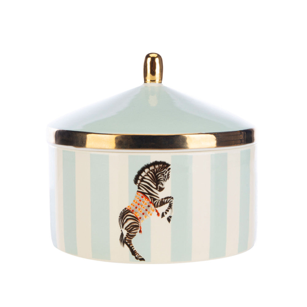 Party Animal candle with lid on