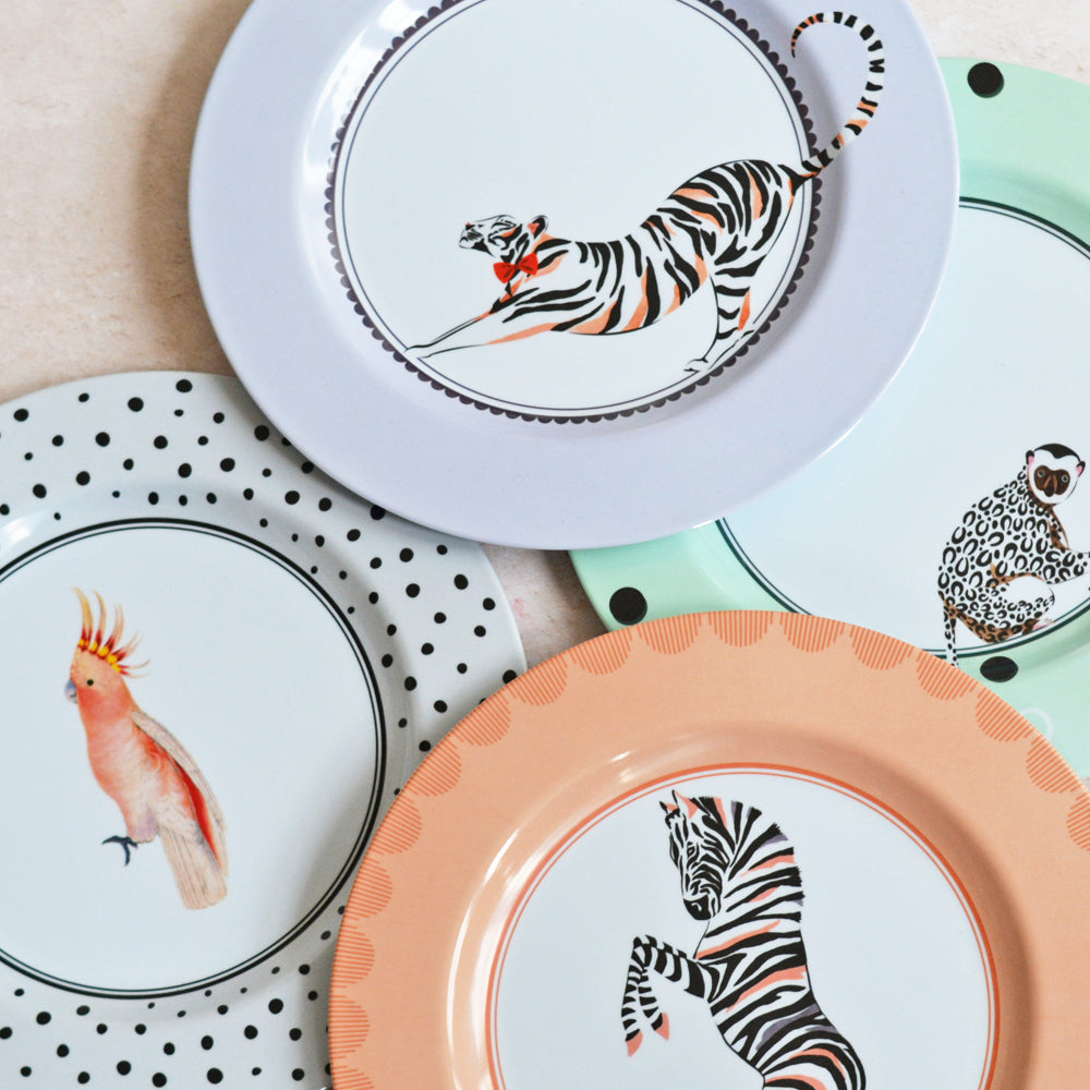 Really Wild Picnic Dinner plates, set of 4