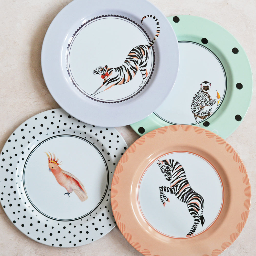 Really Wild Picnic Dinner plates, set of 4