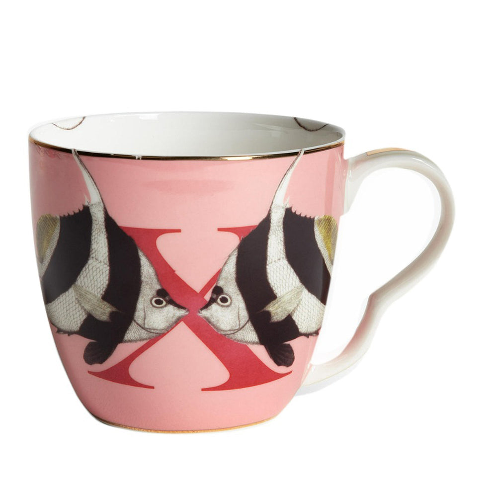 Yvonne Ellen Alphabet Mug, X for X-Ray Fish