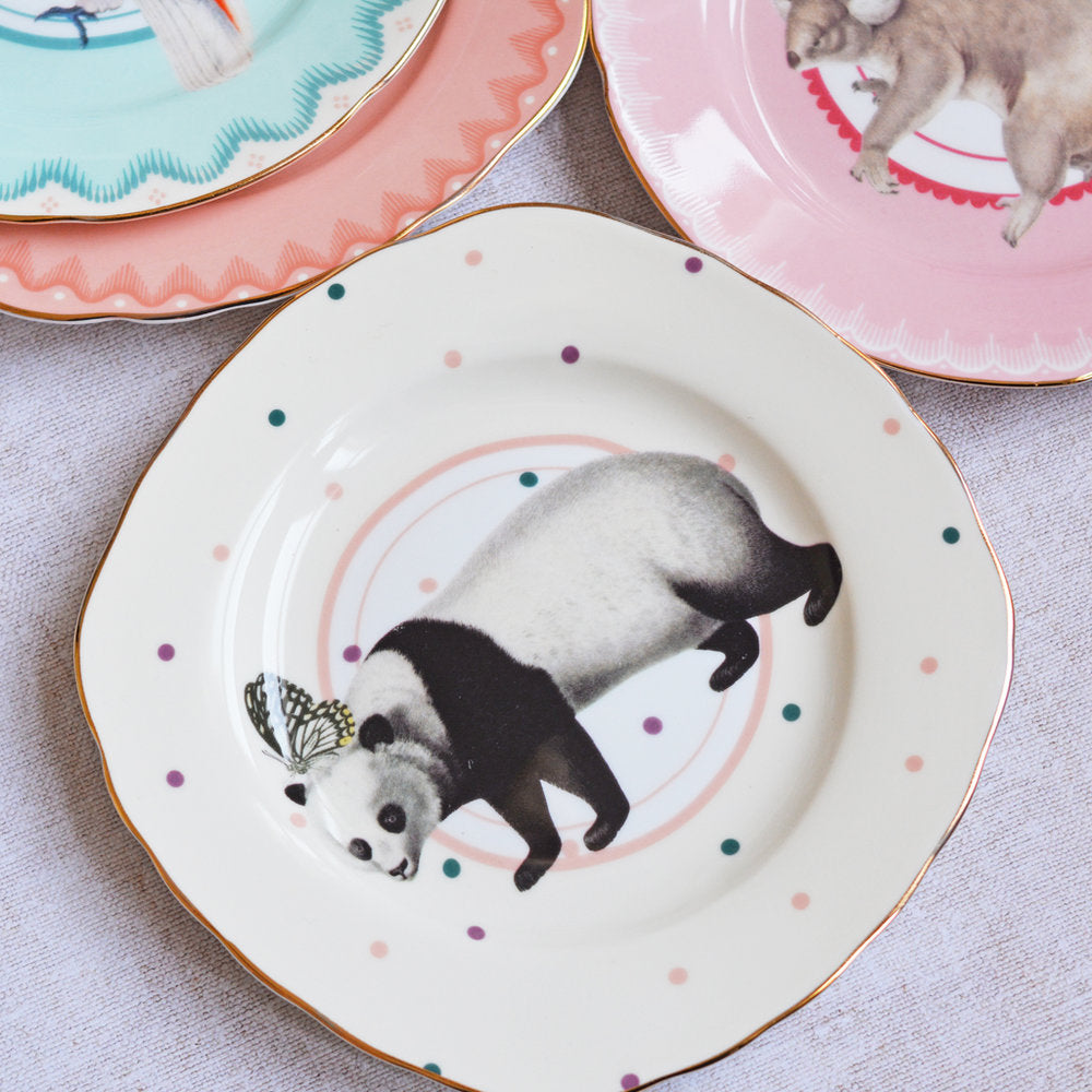 Panda cake plates