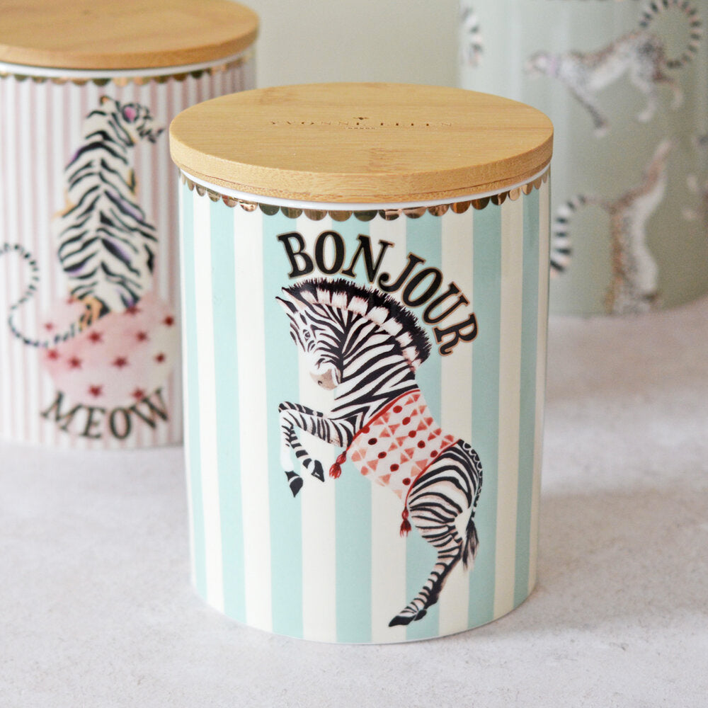 Zebra Storage Jar