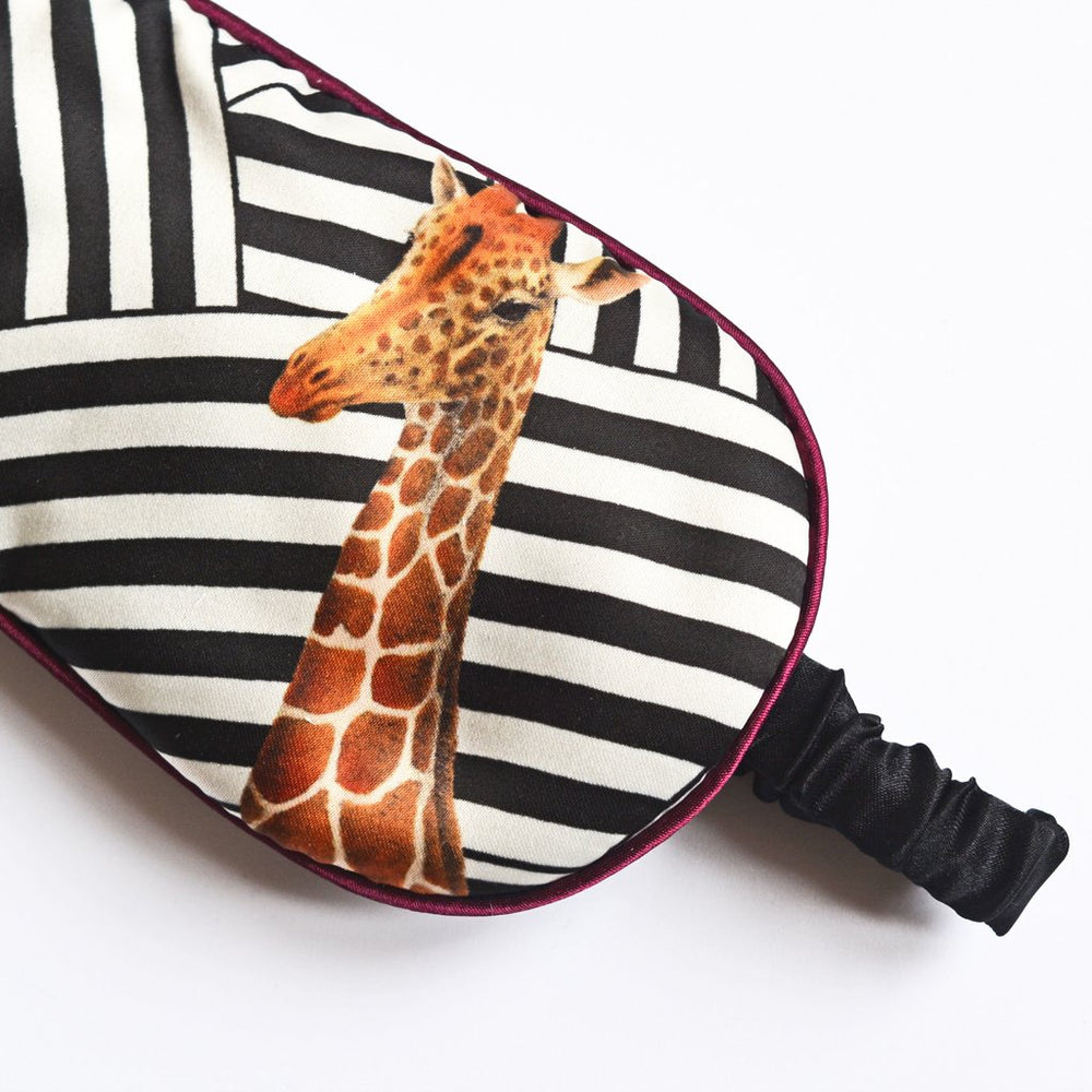 Mono Stripe Giraffe Eye Mask