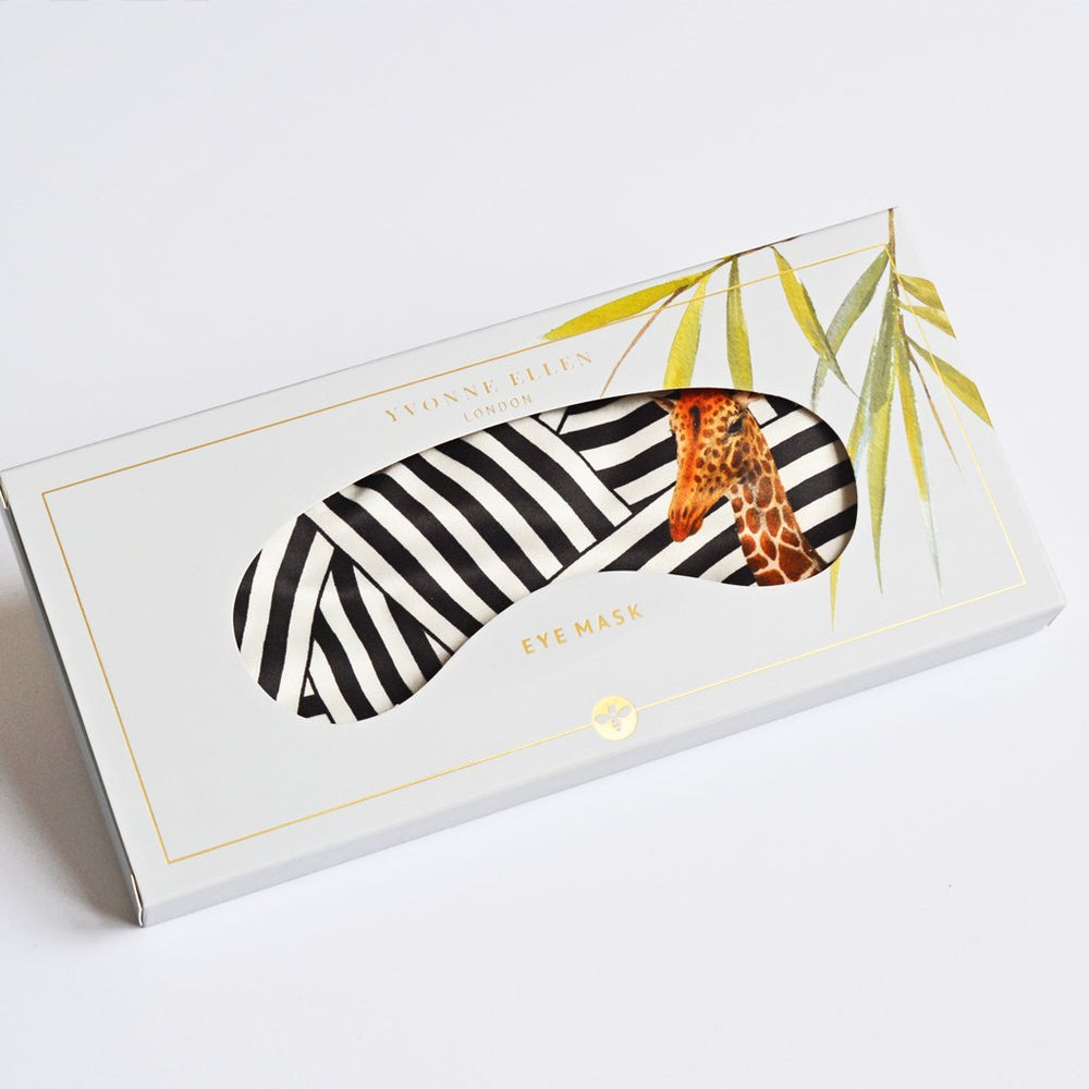 Mono Stripe Giraffe Eye Mask