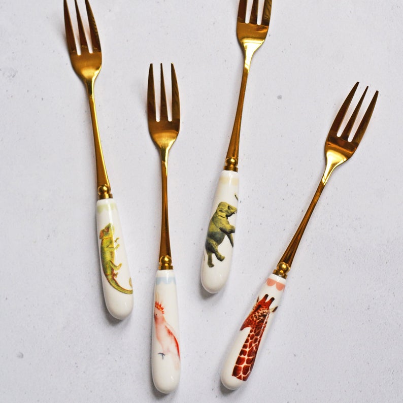 Safari Animals Cake Forks