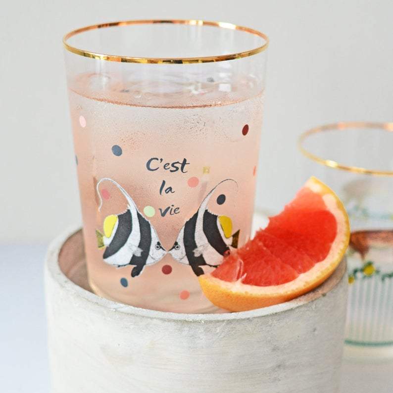 Fish Hi Ball Glass
