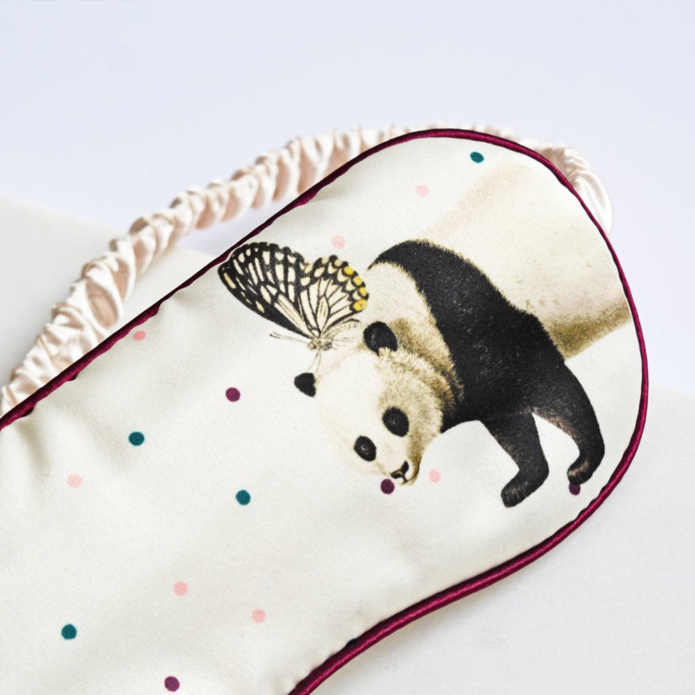 Polka Dot Panda Eye Mask