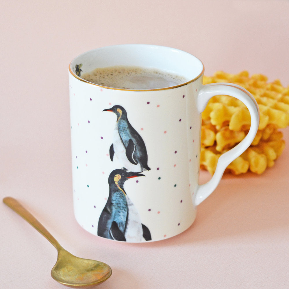 Perching Penguins Mug